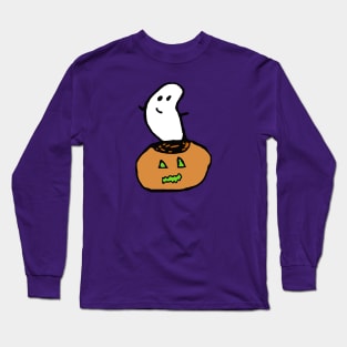 Haunted pumpkin Long Sleeve T-Shirt